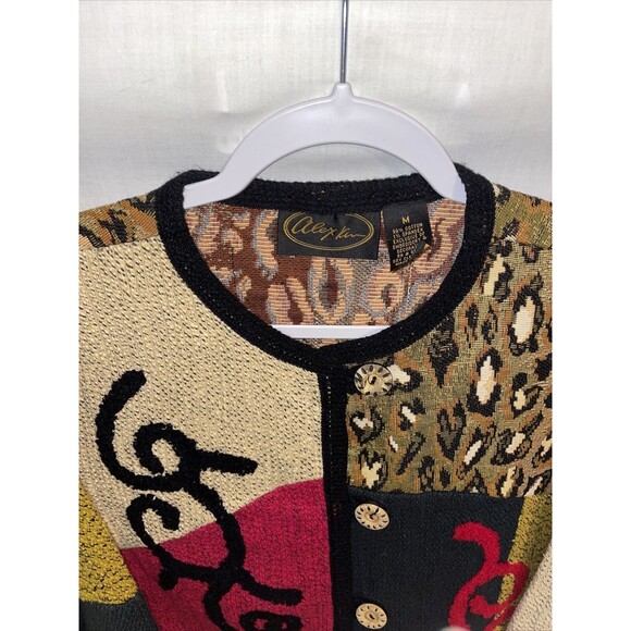 Alex Kim Artistic Shacket Women's Size Medium Multicolor Long Sleeve Button Up - Picture 3 of 12